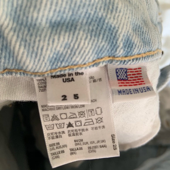 American apparel light wash shorts - Picture 3 of 3